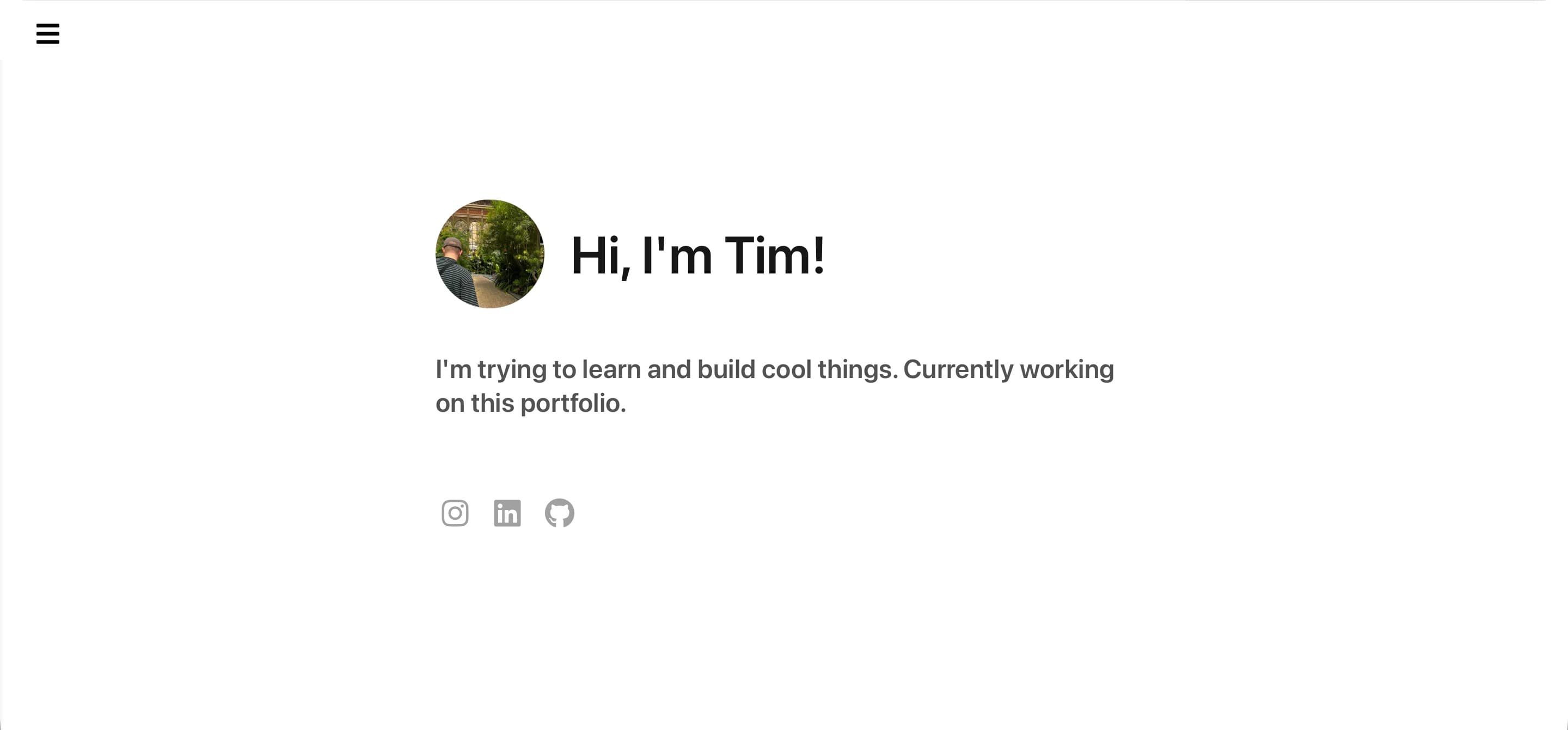 Preview of Portfolio Website